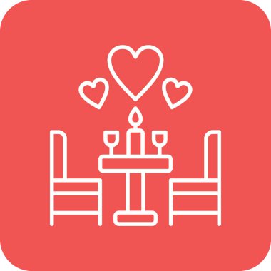 Akşam yemeği ikonu. Yazdırma, mobil ve web uygulamaları için kullanılabilir.