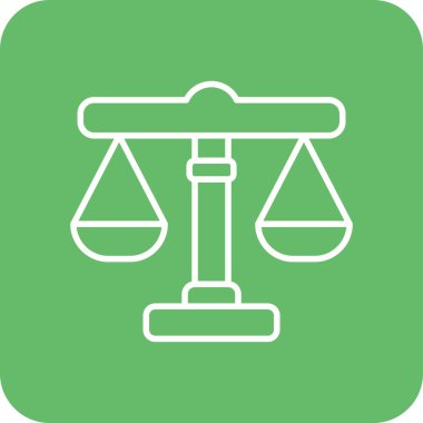 Adalet vektör ikonu. Yazdırma, mobil ve web uygulamaları için kullanılabilir.