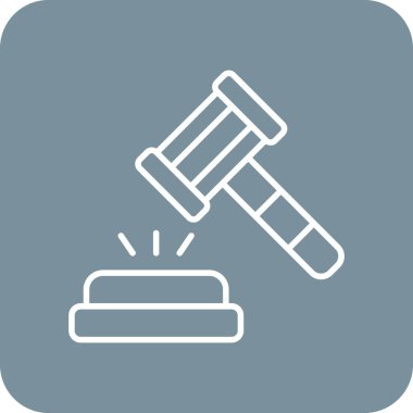 Yargıç vektör ikonu. Yazdırma, mobil ve web uygulamaları için kullanılabilir.