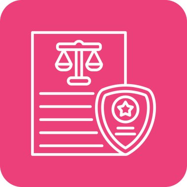 Güvenli vektör simgesi. Yazdırma, mobil ve web uygulamaları için kullanılabilir.