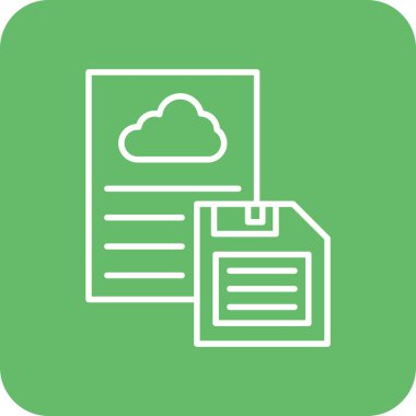 Dosya vektör simgesini kaydet. Yazdırma, mobil ve web uygulamaları için kullanılabilir.