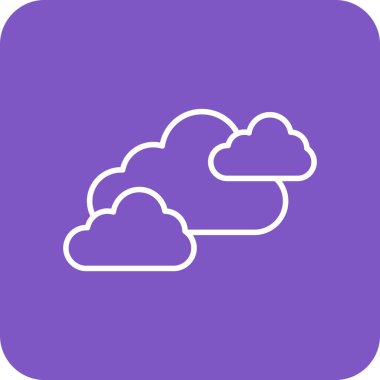 Bulut vektör simgesi. Yazdırma, mobil ve web uygulamaları için kullanılabilir.