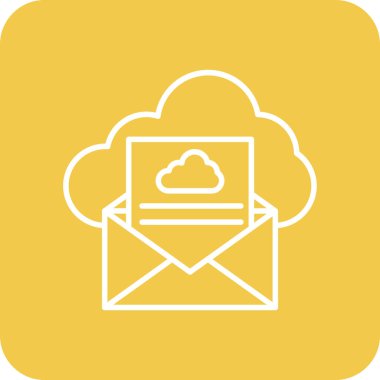 E- posta vektör simgesi. Yazdırma, mobil ve web uygulamaları için kullanılabilir.