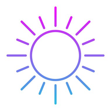 Parlaklık vektör simgesi. Yazdırma, mobil ve web uygulamaları için kullanılabilir.