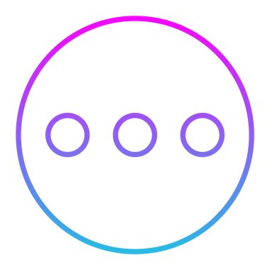 Ellipsis vektör simgesi. Yazdırma, mobil ve web uygulamaları için kullanılabilir.