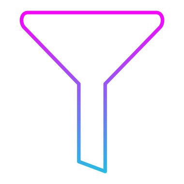 Filtre vektör simgesi. Yazdırma, mobil ve web uygulamaları için kullanılabilir.