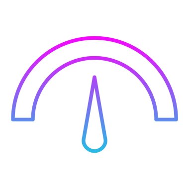 Gösterge vektör simgesi. Yazdırma, mobil ve web uygulamaları için kullanılabilir.