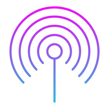 Sinyal vektör simgesi. Yazdırma, mobil ve web uygulamaları için kullanılabilir.