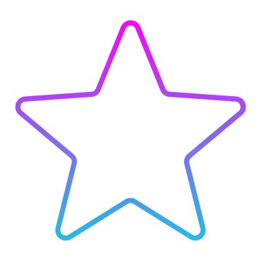 Yıldız vektör simgesi. Yazdırma, mobil ve web uygulamaları için kullanılabilir.