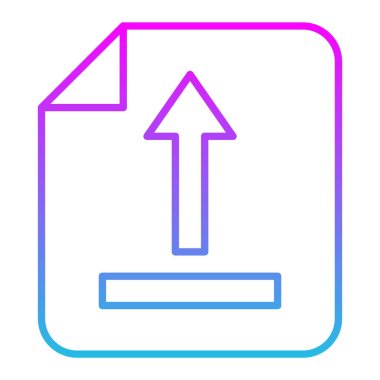 Vektör simgesini yükle. Yazdırma, mobil ve web uygulamaları için kullanılabilir.