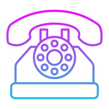 Telefon vektör simgesi. Yazdırma, mobil ve web uygulamaları için kullanılabilir.