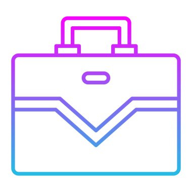 Evrak çantası vektör simgesi. Yazdırma, mobil ve web uygulamaları için kullanılabilir.