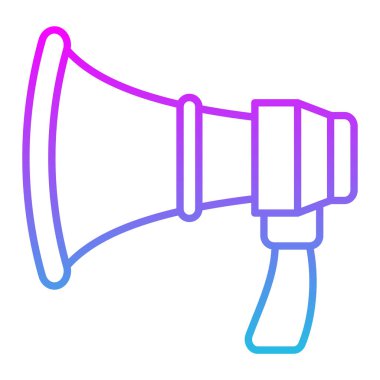 Yüksek sesli konuşmacı vektör simgesi. Yazdırma, mobil ve web uygulamaları için kullanılabilir.