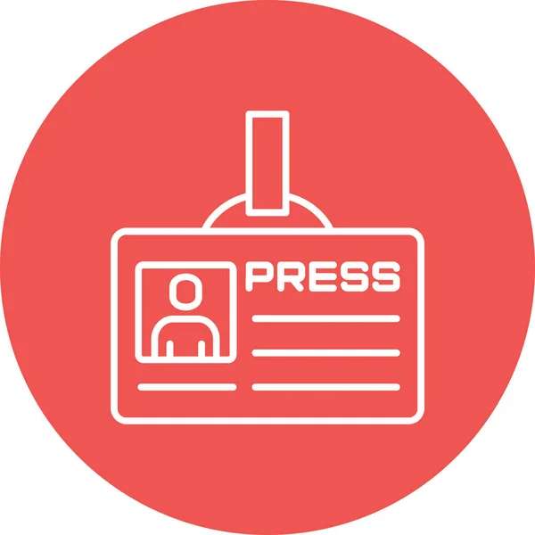 Kimlik kartı vektör simgesi. Yazdırma, mobil ve web uygulamaları için kullanılabilir.