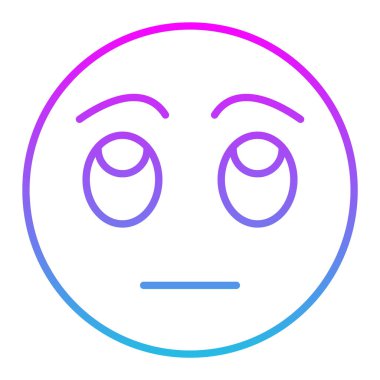 Rolling Eyes vektör simgesi. Yazdırma, mobil ve web uygulamaları için kullanılabilir.