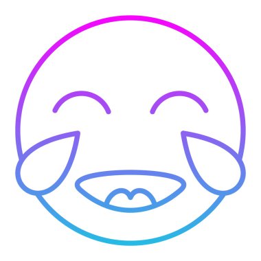 Gülen vektör ikonu. Yazdırma, mobil ve web uygulamaları için kullanılabilir.