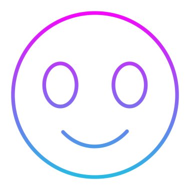 Gülümseyen vektör simgesi. Yazdırma, mobil ve web uygulamaları için kullanılabilir.