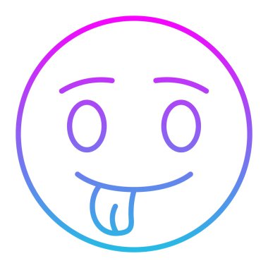 Dil Dışarı vektör simgesi. Yazdırma, mobil ve web uygulamaları için kullanılabilir.