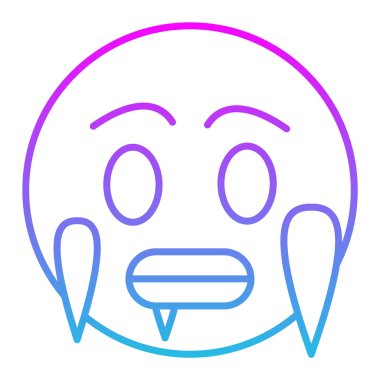 Soğuk vektör simgesi. Yazdırma, mobil ve web uygulamaları için kullanılabilir.