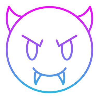 Şeytan vektör simgesi. Yazdırma, mobil ve web uygulamaları için kullanılabilir.