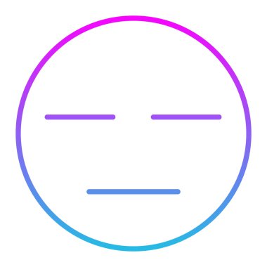 İfadesiz vektör simgesi. Yazdırma, mobil ve web uygulamaları için kullanılabilir.