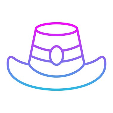 Autumn Hat vektör simgesi. Yazdırma, mobil ve web uygulamaları için kullanılabilir.