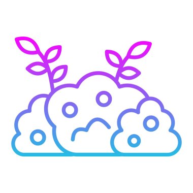 Bush vektör simgesi. Yazdırma, mobil ve web uygulamaları için kullanılabilir.