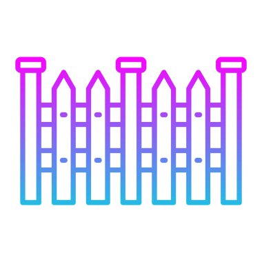 Çit vektör simgesi. Yazdırma, mobil ve web uygulamaları için kullanılabilir.