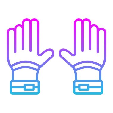 Eldiven vektör simgesi. Yazdırma, mobil ve web uygulamaları için kullanılabilir.