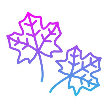 Akçaağaç Yaprağı vektör simgesi. Yazdırma, mobil ve web uygulamaları için kullanılabilir.