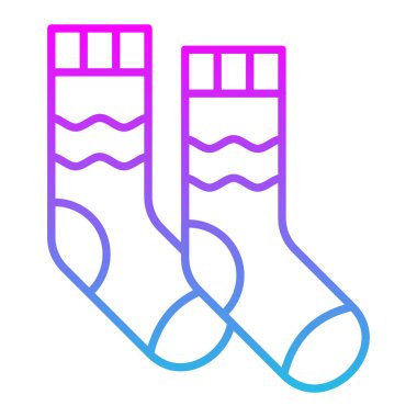 Çorap vektör ikonu. Yazdırma, mobil ve web uygulamaları için kullanılabilir.
