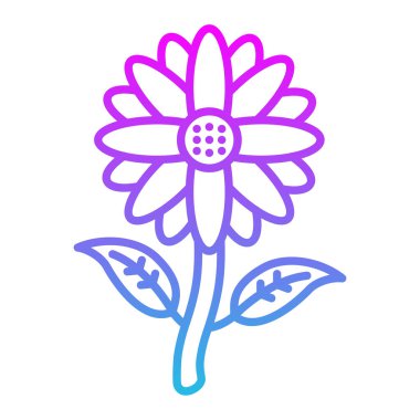 Ayçiçeği vektör simgesi. Yazdırma, mobil ve web uygulamaları için kullanılabilir.