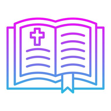 İncil vektör simgesi. Yazdırma, mobil ve web uygulamaları için kullanılabilir.