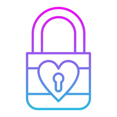 Asma kilit vektör simgesi. Yazdırma, mobil ve web uygulamaları için kullanılabilir.