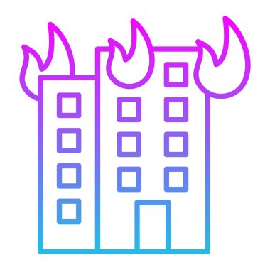 Ateş vektör simgesi oluşturuluyor. Yazdırma, mobil ve web uygulamaları için kullanılabilir.