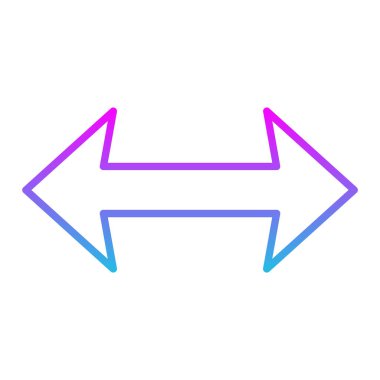 Yatay vektör simgesi. Yazdırma, mobil ve web uygulamaları için kullanılabilir.