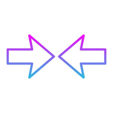 Karşıt Ok vektör simgesi. Yazdırma, mobil ve web uygulamaları için kullanılabilir.