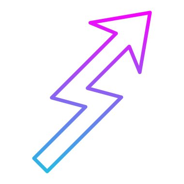 Zigzag vektör simgesi. Yazdırma, mobil ve web uygulamaları için kullanılabilir.