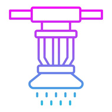 Fıskiye vektör simgesi. Yazdırma, mobil ve web uygulamaları için kullanılabilir.