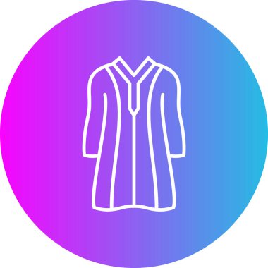 Djellaba vektör simgesi. Yazdırma, mobil ve web uygulamaları için kullanılabilir.