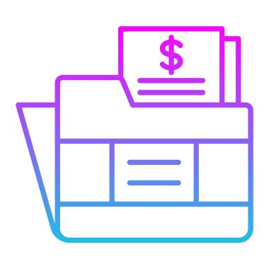 Dizin vektör simgesi. Yazdırma, mobil ve web uygulamaları için kullanılabilir.