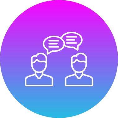 Danışman vektör simgesi. Yazdırma, mobil ve web uygulamaları için kullanılabilir.