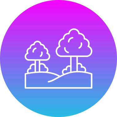 Orman vektör simgesi. Yazdırma, mobil ve web uygulamaları için kullanılabilir.