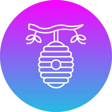 Arı kovanı vektör simgesi. Yazdırma, mobil ve web uygulamaları için kullanılabilir.
