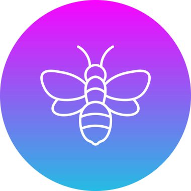 Arı vektör simgesi. Yazdırma, mobil ve web uygulamaları için kullanılabilir.