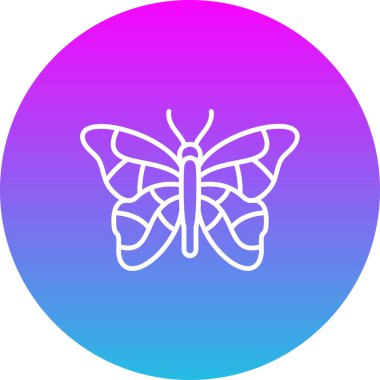 Kelebek vektör simgesi. Yazdırma, mobil ve web uygulamaları için kullanılabilir.