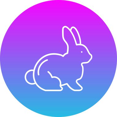 Tavşan vektör simgesi. Yazdırma, mobil ve web uygulamaları için kullanılabilir.