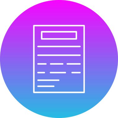 Belge vektör simgesi. Yazdırma, mobil ve web uygulamaları için kullanılabilir.