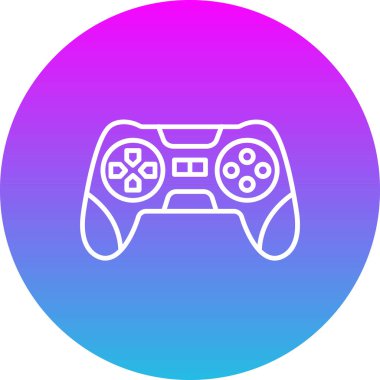 Gamepad vektör simgesi. Yazdırma, mobil ve web uygulamaları için kullanılabilir.
