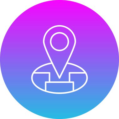 Konum vektör simgesi. Yazdırma, mobil ve web uygulamaları için kullanılabilir.